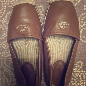 Coach comfy caramel color alpargatas